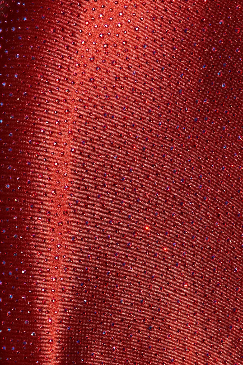 Halter Beaded Prom Dress With Slit in Red