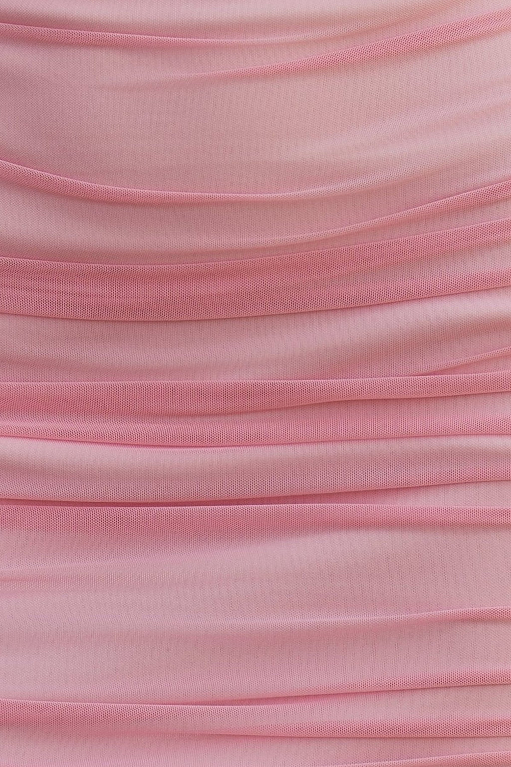 Off The Shoulder Tulle Mini Dress in Pink